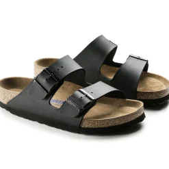 Birkenstock Two-Strap Sandals<Arizona Soft Footbed Black