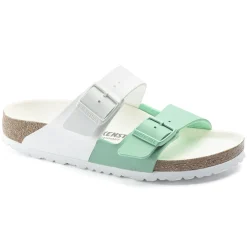 Birkenstock Two-Strap Sandals<Arizona Split White/Bold Jade