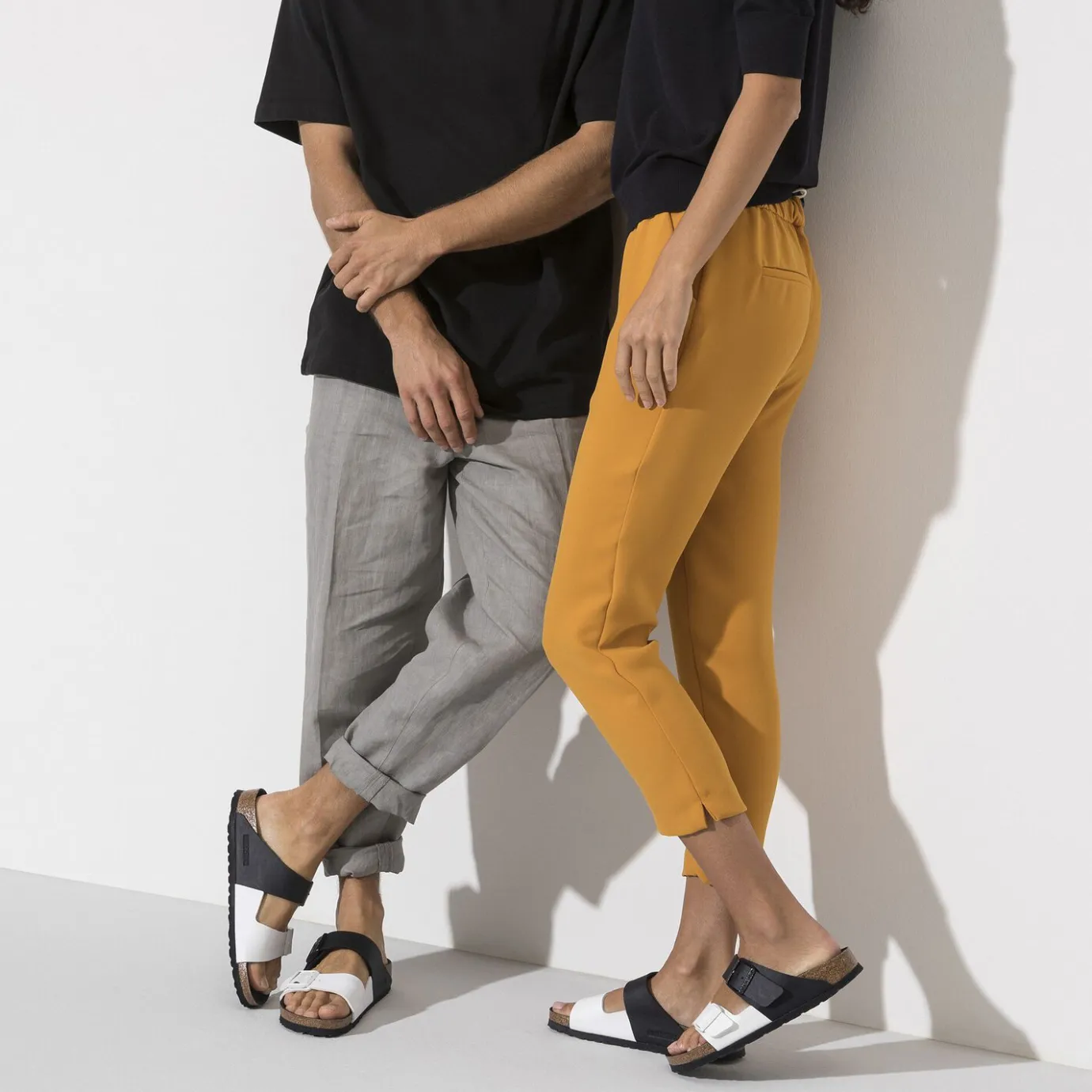 Birkenstock Two-Strap Sandals<Arizona Split Black/White