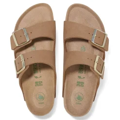 Birkenstock Two-Strap Sandals<Arizona Vegan Soft Birki Vegan Pecan