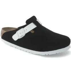 Birkenstock Clogs<Boston Black White