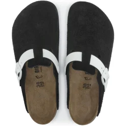 Birkenstock Clogs<Boston Black White