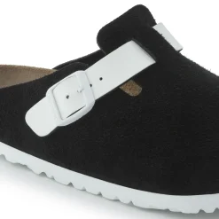 Birkenstock Clogs<Boston Black White