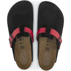 Birkenstock Clogs<Boston Black / Active Red