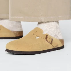 Birkenstock Clogs<Boston Latte Cream