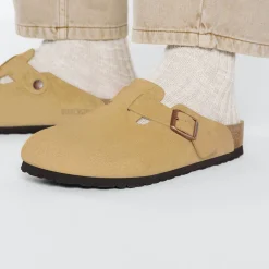 Birkenstock Clogs<Boston Latte Cream