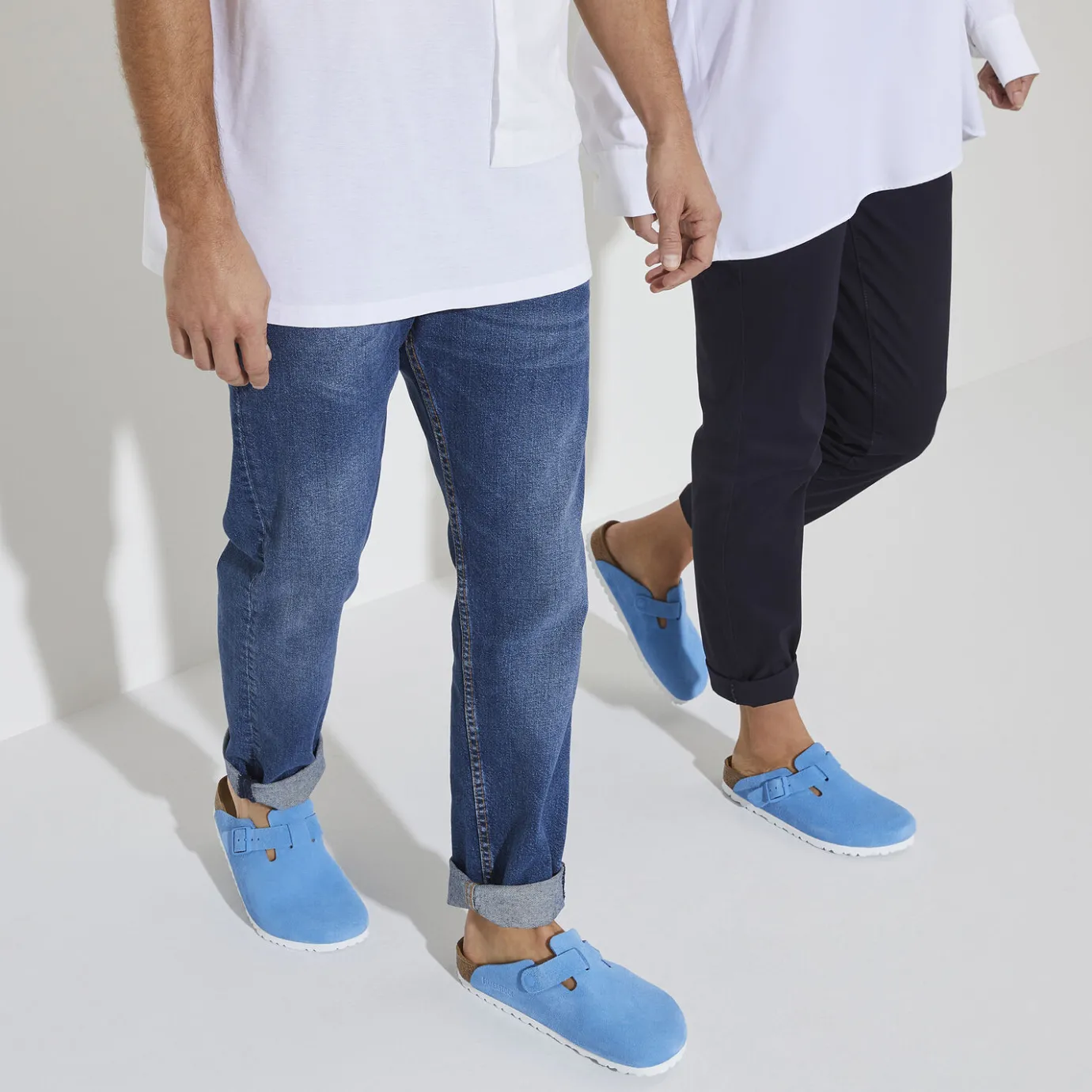 Birkenstock Clogs<Boston Blau
