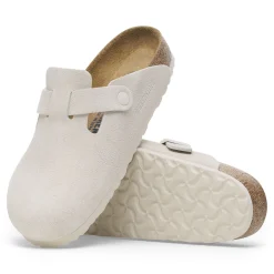 Birkenstock Clogs<Boston Antique White