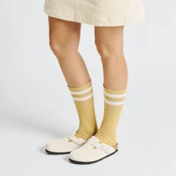 Birkenstock Clogs<Boston Corduroy Antique White