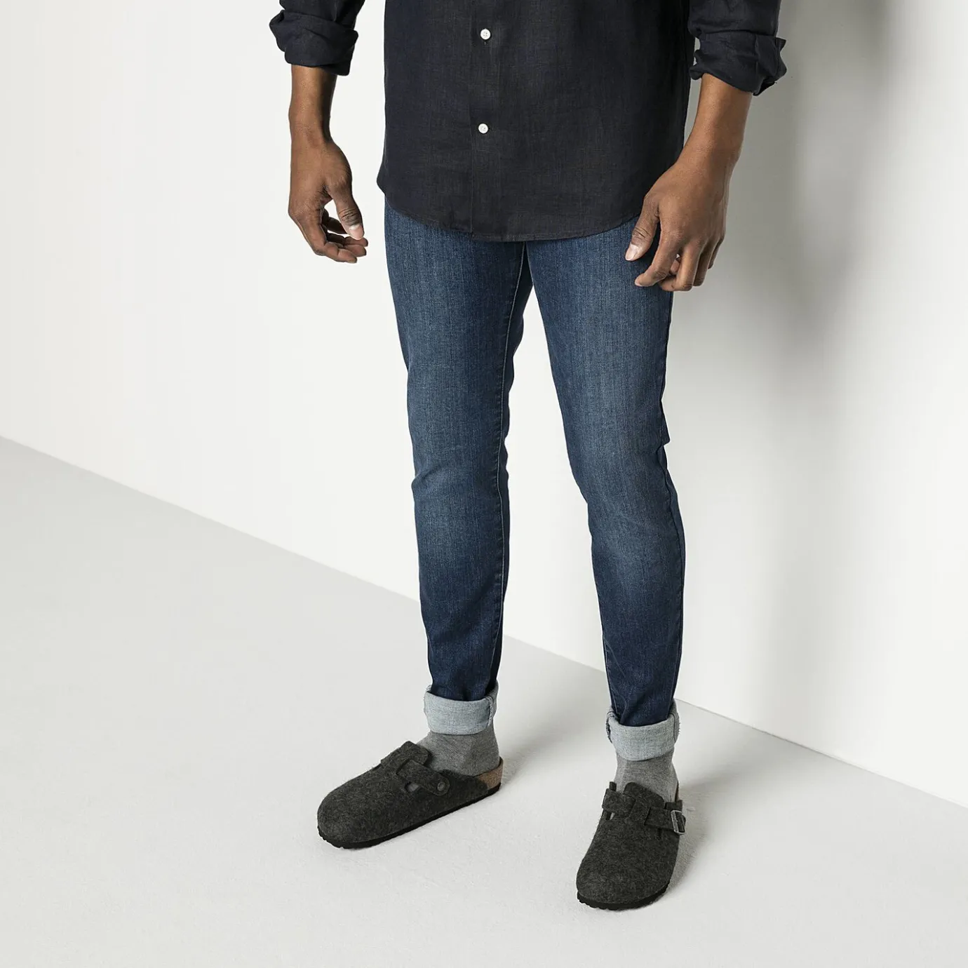 Birkenstock Clogs<Boston Anthracite