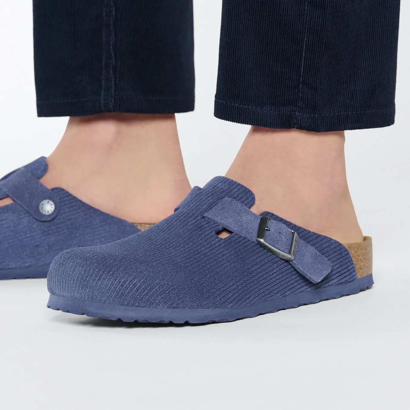 Birkenstock Clogs<Boston Corduroy Indigo