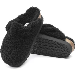 Birkenstock Platform<Boston Big Buckle Platform Teddy Black