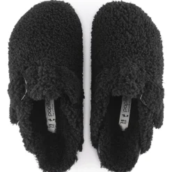 Birkenstock Platform<Boston Big Buckle Platform Teddy Black