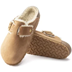 Birkenstock Clogs<Boston Bold Shearling Cognac