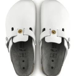 Birkenstock Clogs<Boston Esd White