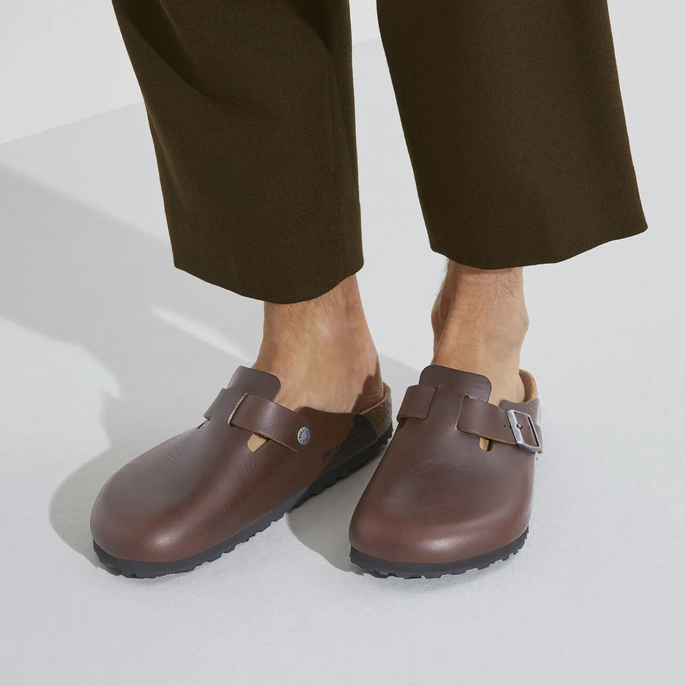 Birkenstock Clogs<Boston Grip Vintage Wood Roast