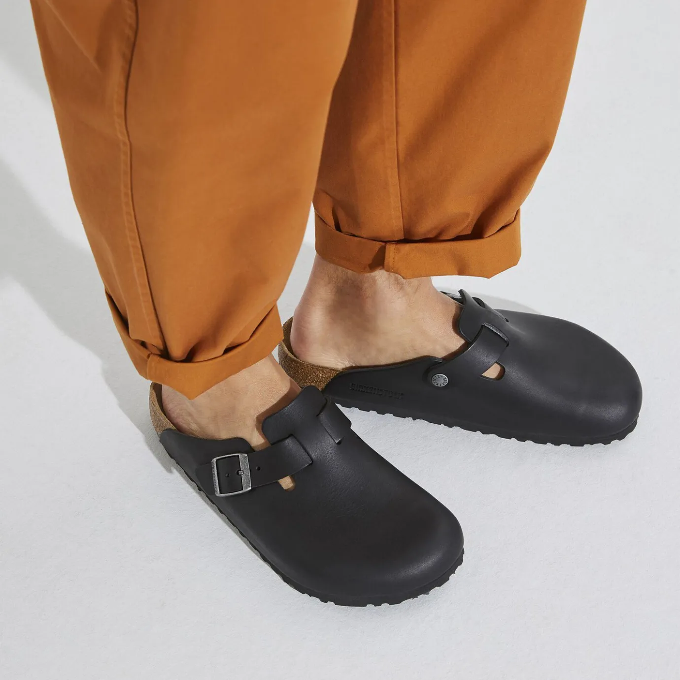 Birkenstock Clogs<Boston Grip Vintage Wood Black