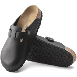 Birkenstock Clogs<Boston Grip Vintage Wood Black