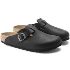 Birkenstock Clogs<Boston Grip Vintage Wood Black
