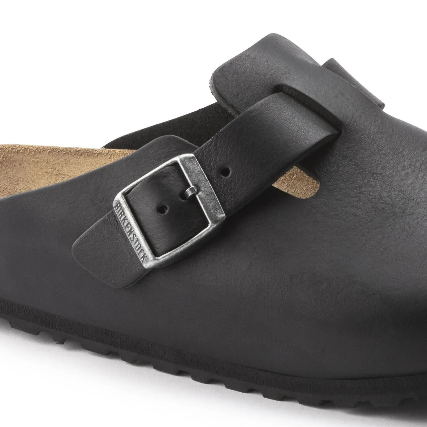 Birkenstock Clogs<Boston Grip Vintage Wood Black