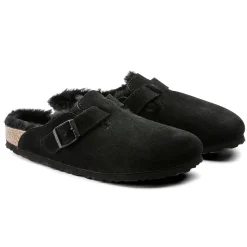 Birkenstock Clogs<Boston Shearling Black