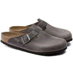 Birkenstock Clogs<Boston Soft Footbed Iron