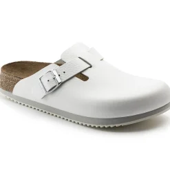 Birkenstock Clogs<Boston Super Grip White
