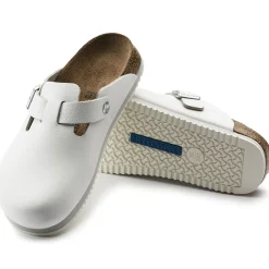 Birkenstock Clogs<Boston Super Grip White