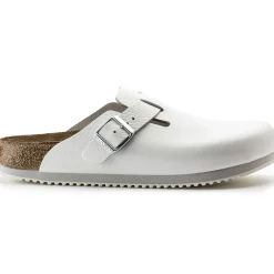 Birkenstock Clogs<Boston Super Grip White