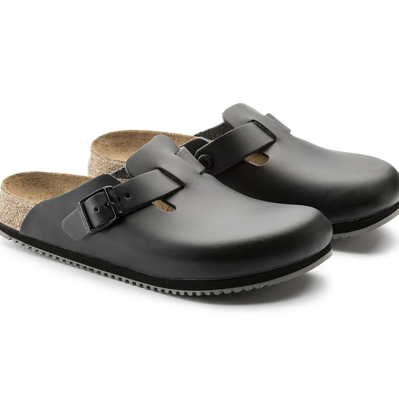 Birkenstock Clogs<Boston Super Grip Black