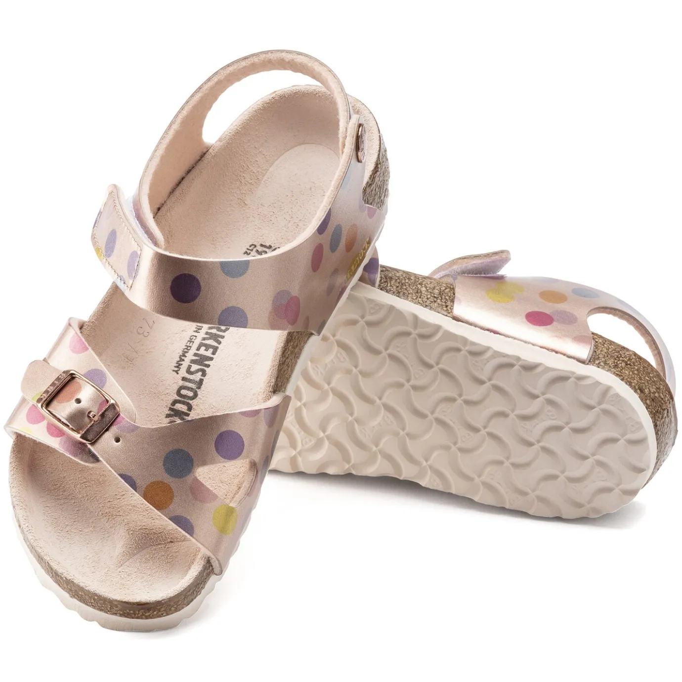 Birkenstock Strap Sandals<Colorado Kids Electric Metallic Dots Copper