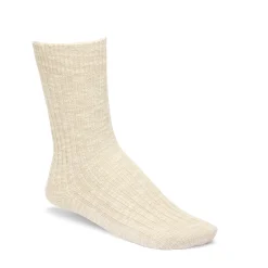 Birkenstock Socks<Cotton Slub Women Beige/White