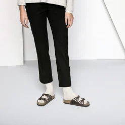 Birkenstock Socks<Cotton Slub Women Beige/White