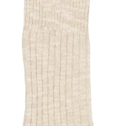 Birkenstock Socks<Cotton Slub Women Beige/White