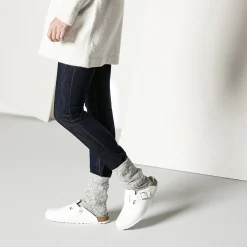 Birkenstock Socks<Cotton Slub Women Gray/White