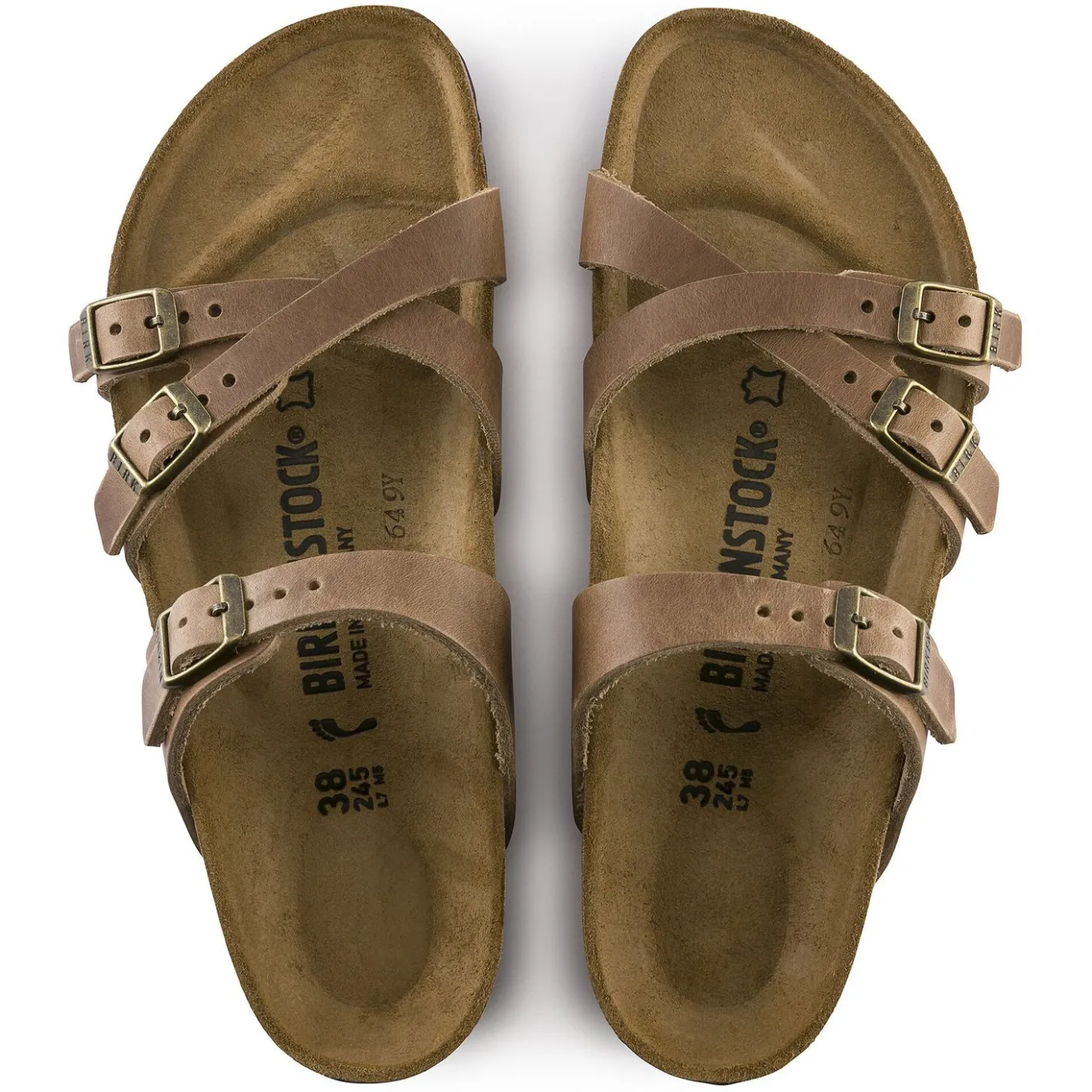 Birkenstock Multi-Strap Sandals<Franca Tobacco Brown