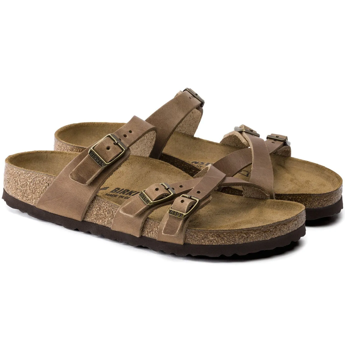 Birkenstock Multi-Strap Sandals<Franca Tobacco Brown