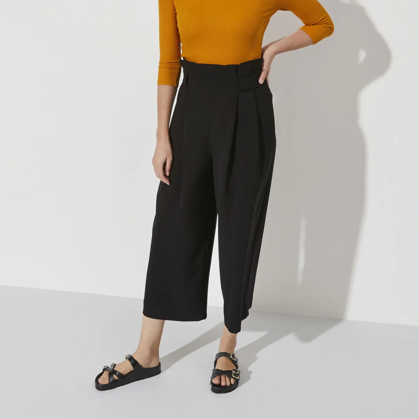Birkenstock Multi-Strap Sandals<Franca High Shine Black