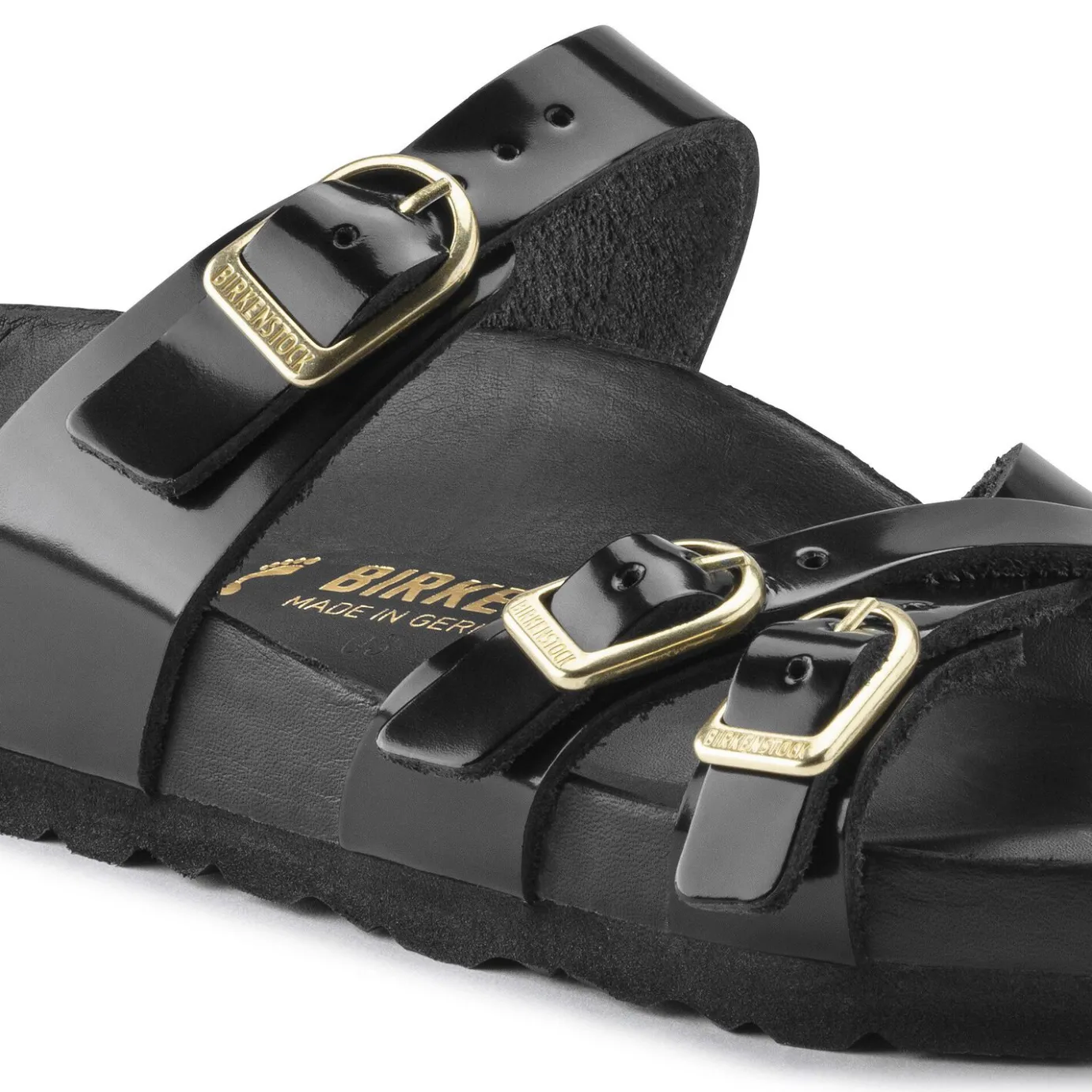 Birkenstock Multi-Strap Sandals<Franca High Shine Black