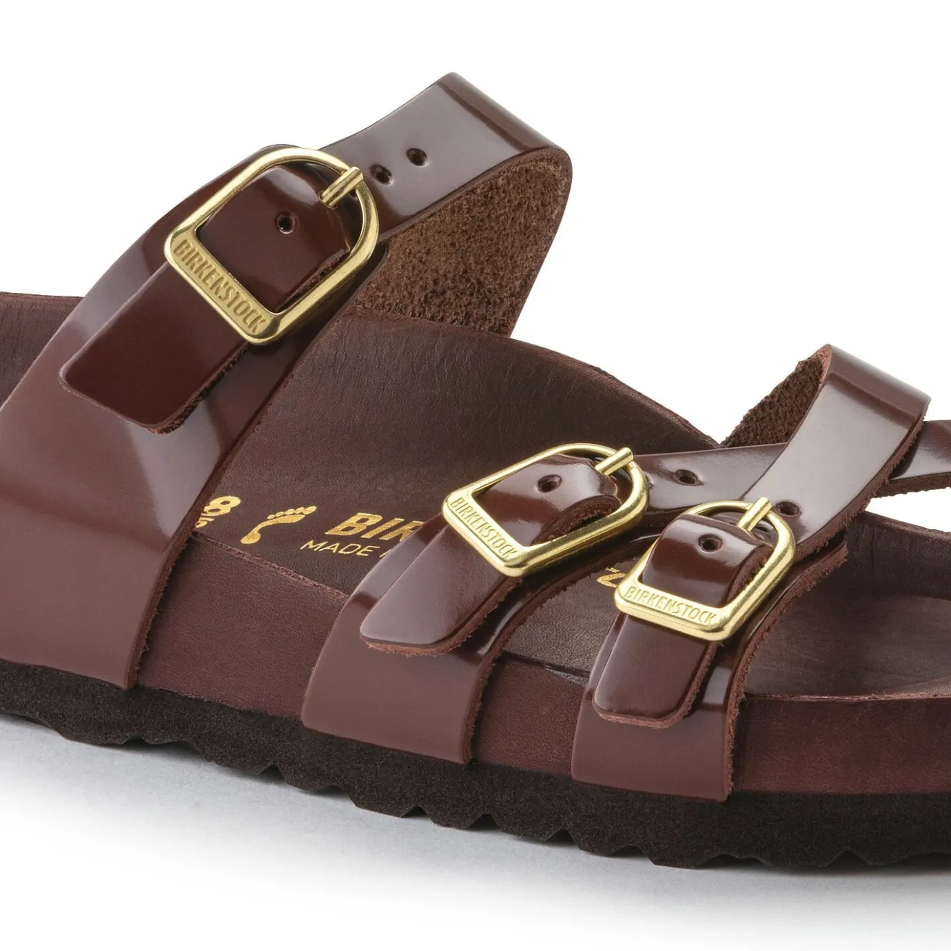 Birkenstock Multi-Strap Sandals<Franca High Shine Chocolate
