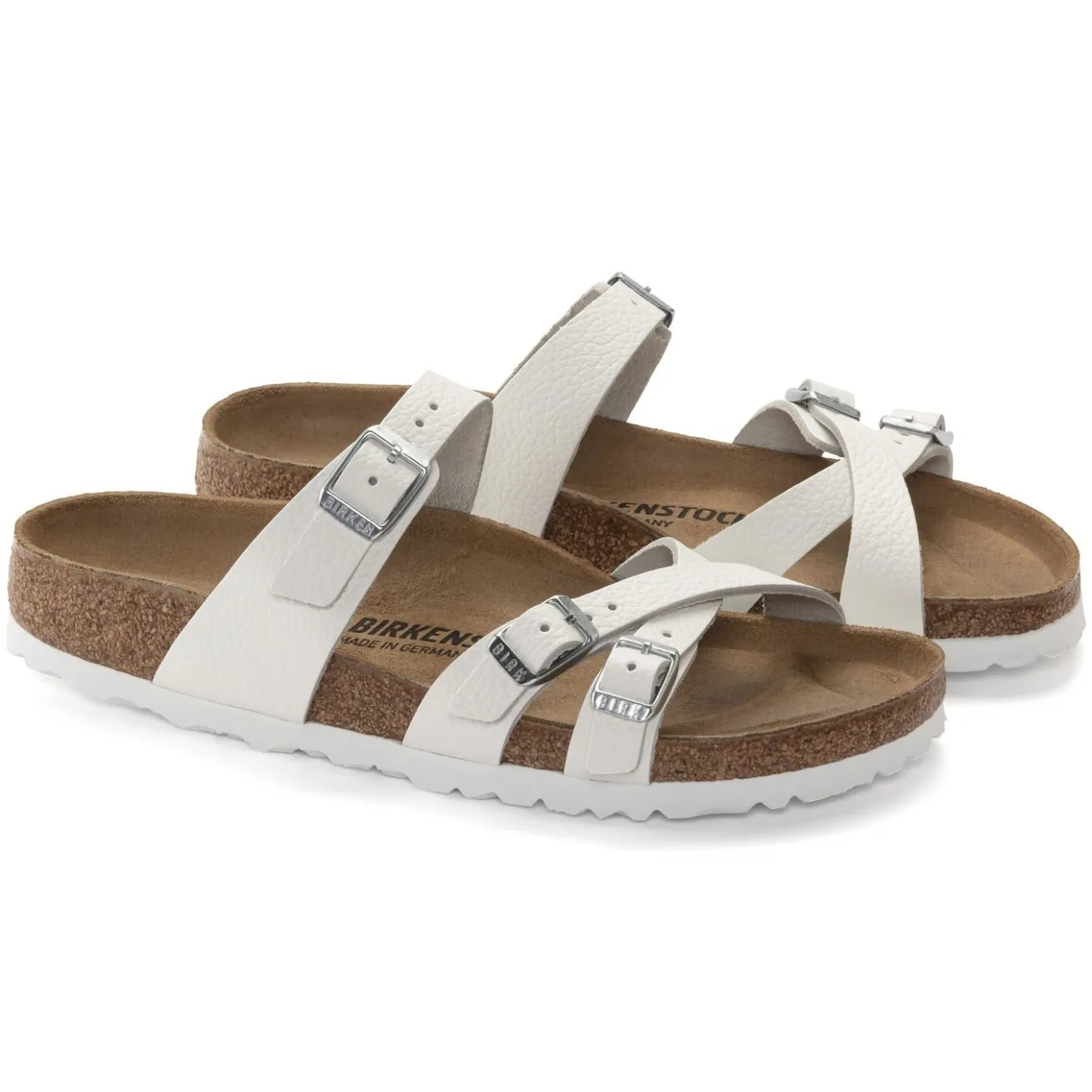 Birkenstock Multi-Strap Sandals<Franca White