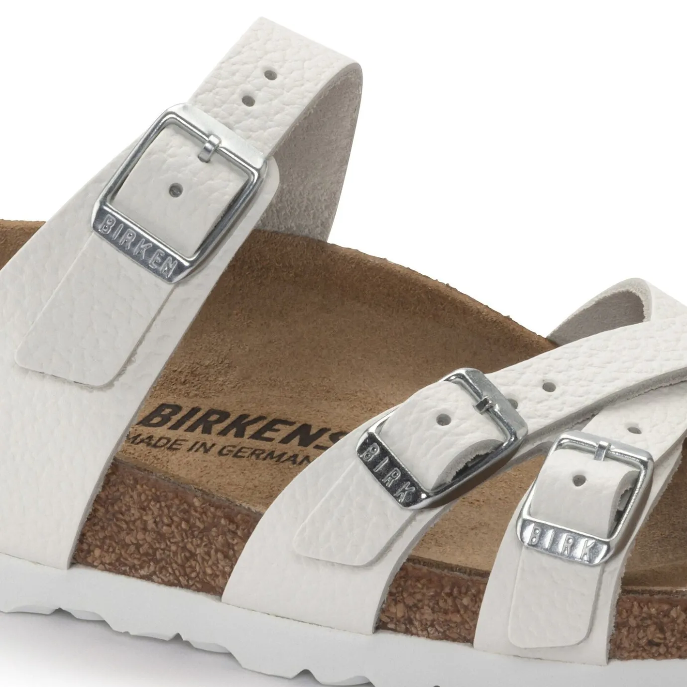 Birkenstock Multi-Strap Sandals<Franca White