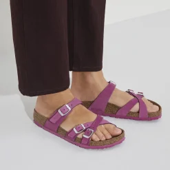 Birkenstock Multi-Strap Sandals<Franca Soft Footbed Dark Fuchsia