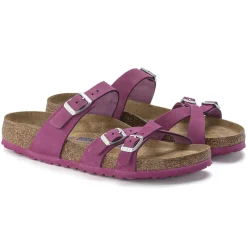 Birkenstock Multi-Strap Sandals<Franca Soft Footbed Dark Fuchsia
