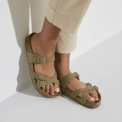 Birkenstock Multi-Strap Sandals<Franca Vegan Faded Khaki