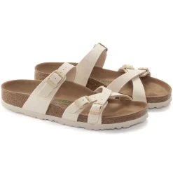 Birkenstock Multi-Strap Sandals<Franca Vegan Canvas Eggshell