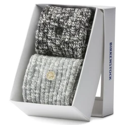 Birkenstock Socks<Gift Box Slub Black Gray