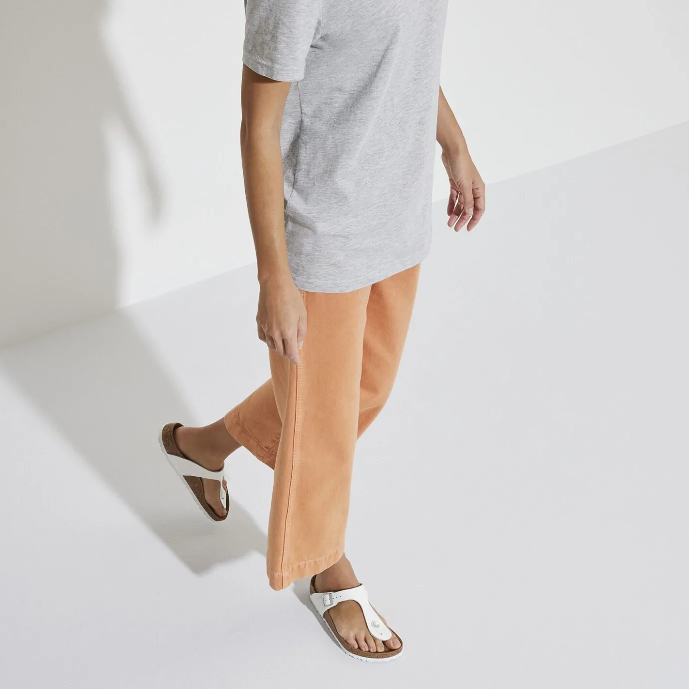 Birkenstock Thong Sandals<Gizeh White