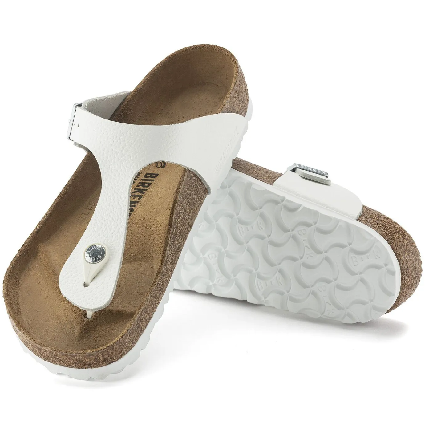 Birkenstock Thong Sandals<Gizeh White
