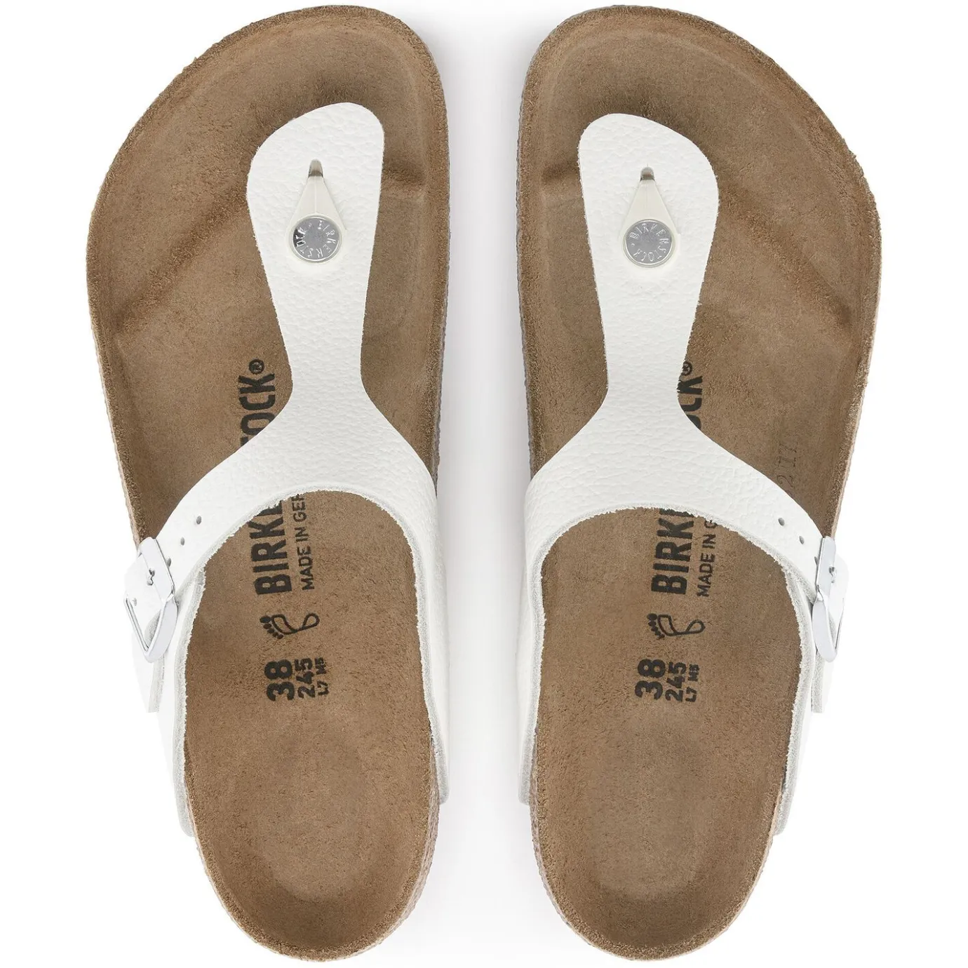 Birkenstock Thong Sandals<Gizeh White